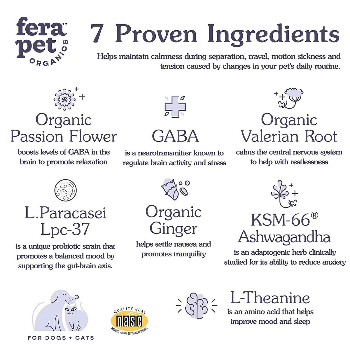 Calming Support for Dogs and Cats F8347