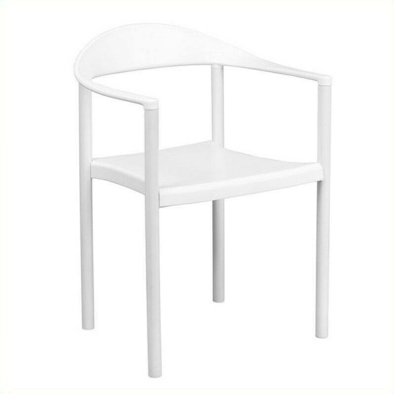 White Plastic Stacking Chair Z411485