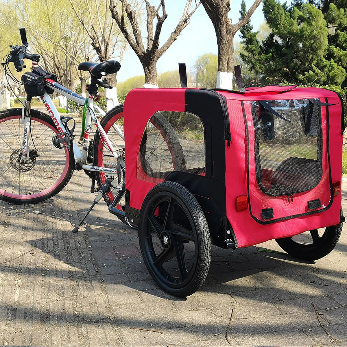Dog Bike Trailer 2-in-1 Dog Stroller I28771