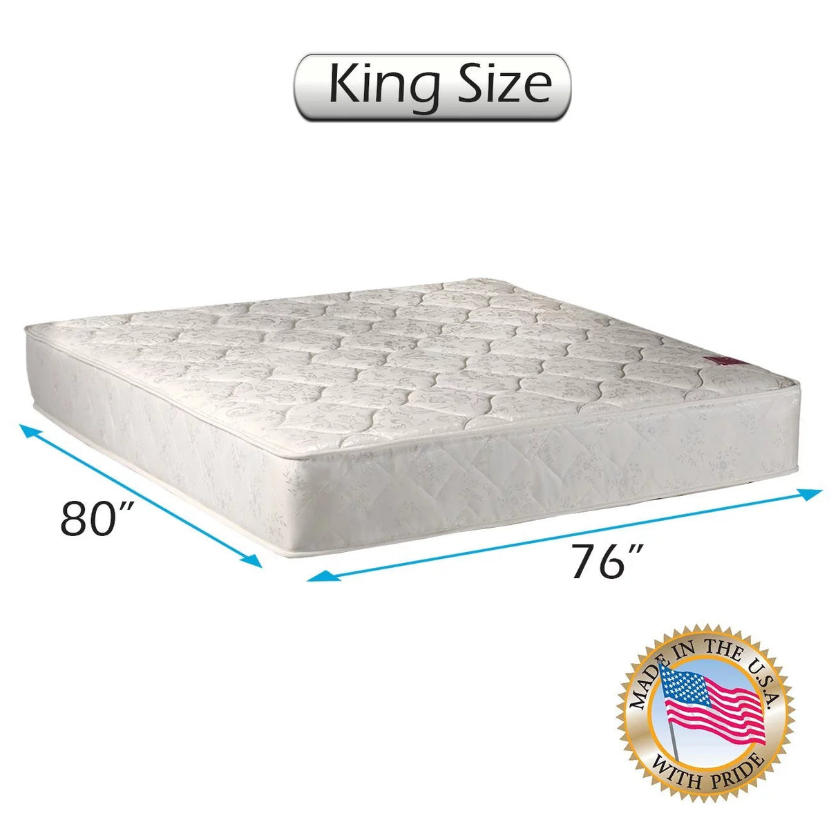 King Size Innerspring Mattress with Cover Protector G672