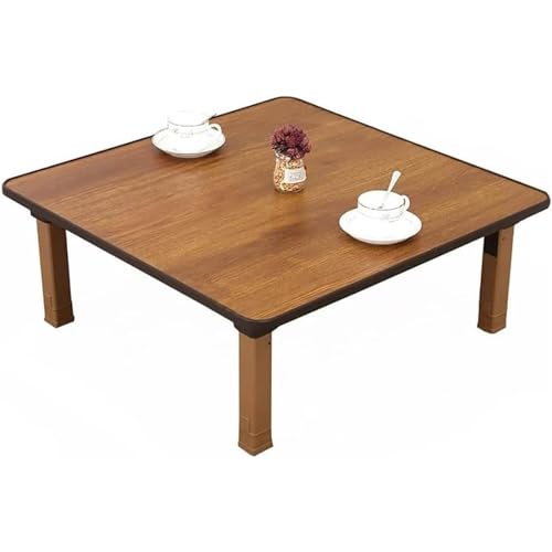 Japanese-Style Square Folding Tea Coffee Table, Adjustable Low Table, 70 * 70cm Q11244