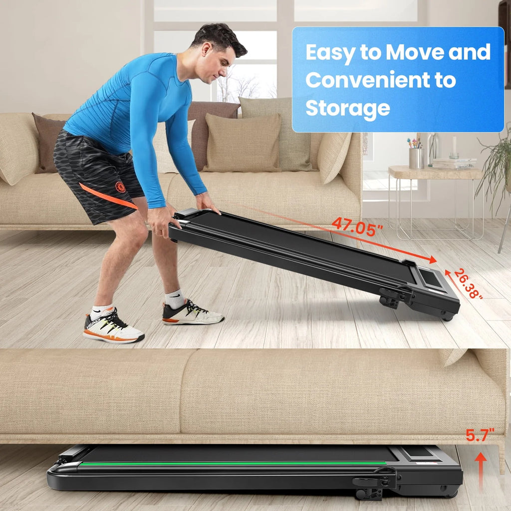 Folding Treadmill 300 Weight Capacity with Remote Control Y472109