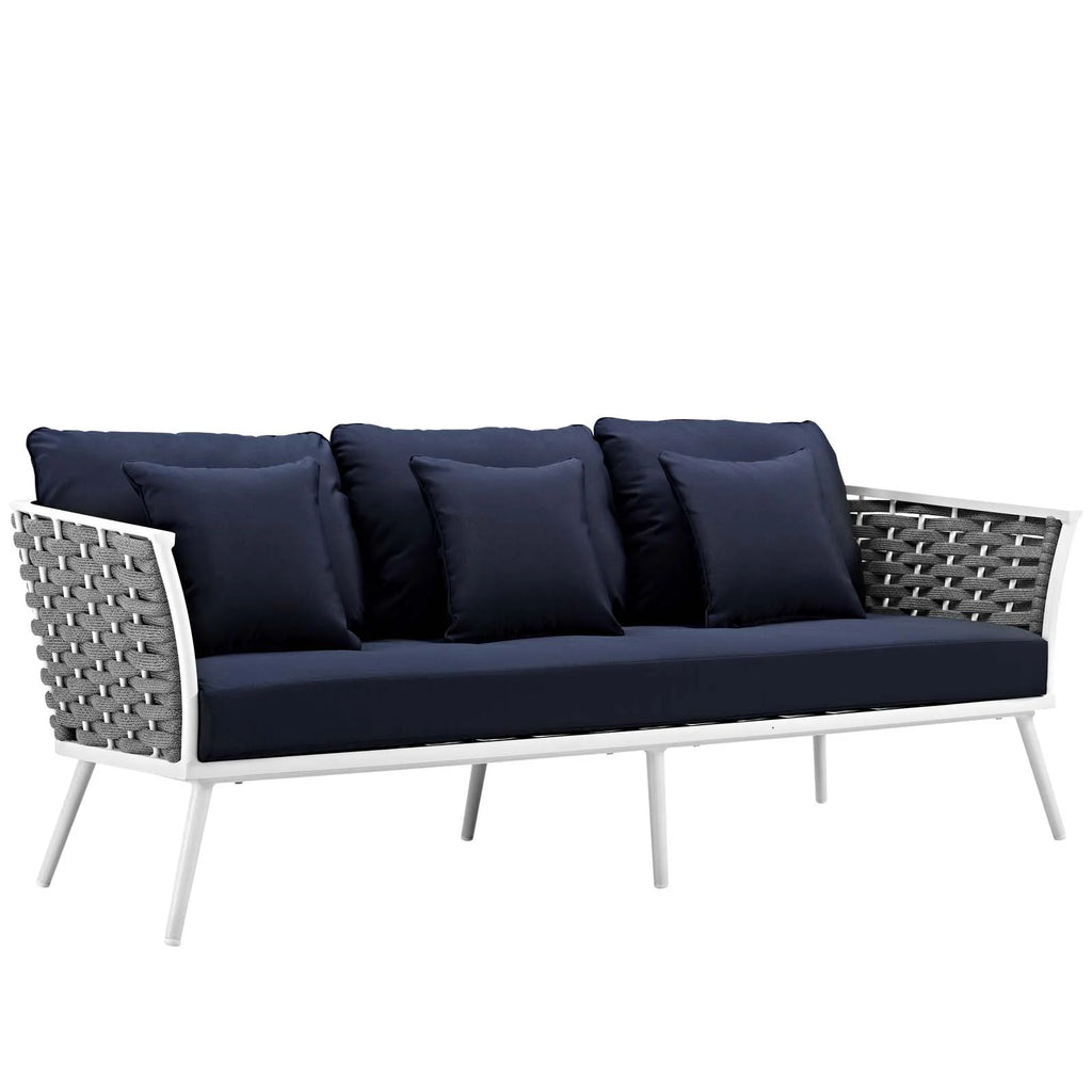 7 Piece Outdoor Patio Aluminum Sectional Sofa Set G1556