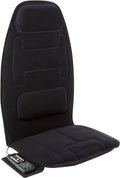 10 Motor Massage Seat Cushion with Heat and Extra Foam, Black P584250