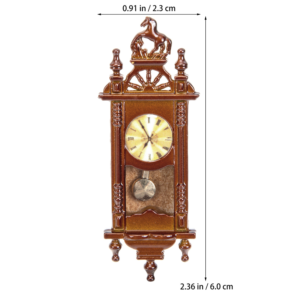 Metal Dollhouse Hanging Clock Toy Doll Furniture R45613