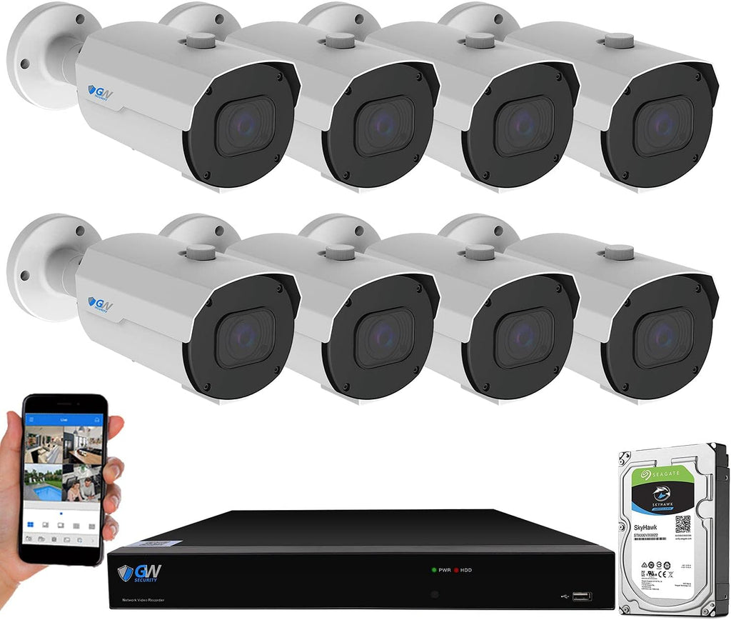 4K 8MP PoE Security Camera System with 5X Optical Zoom H421385