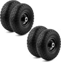 10" Flat-Free Black Replacement Tires 4 Pack H7780