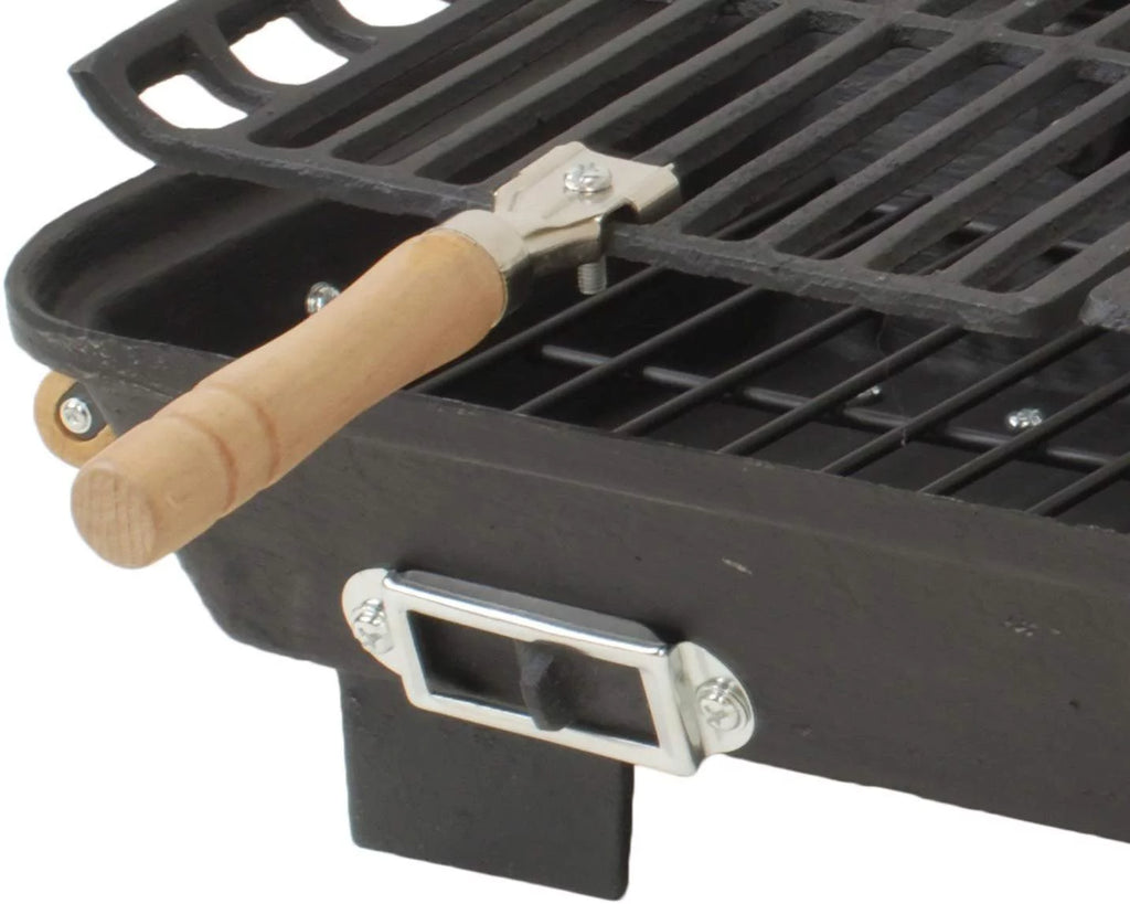 Cast Iron Hibachi Charcoal Grill, 10 by 18-Inch G250737