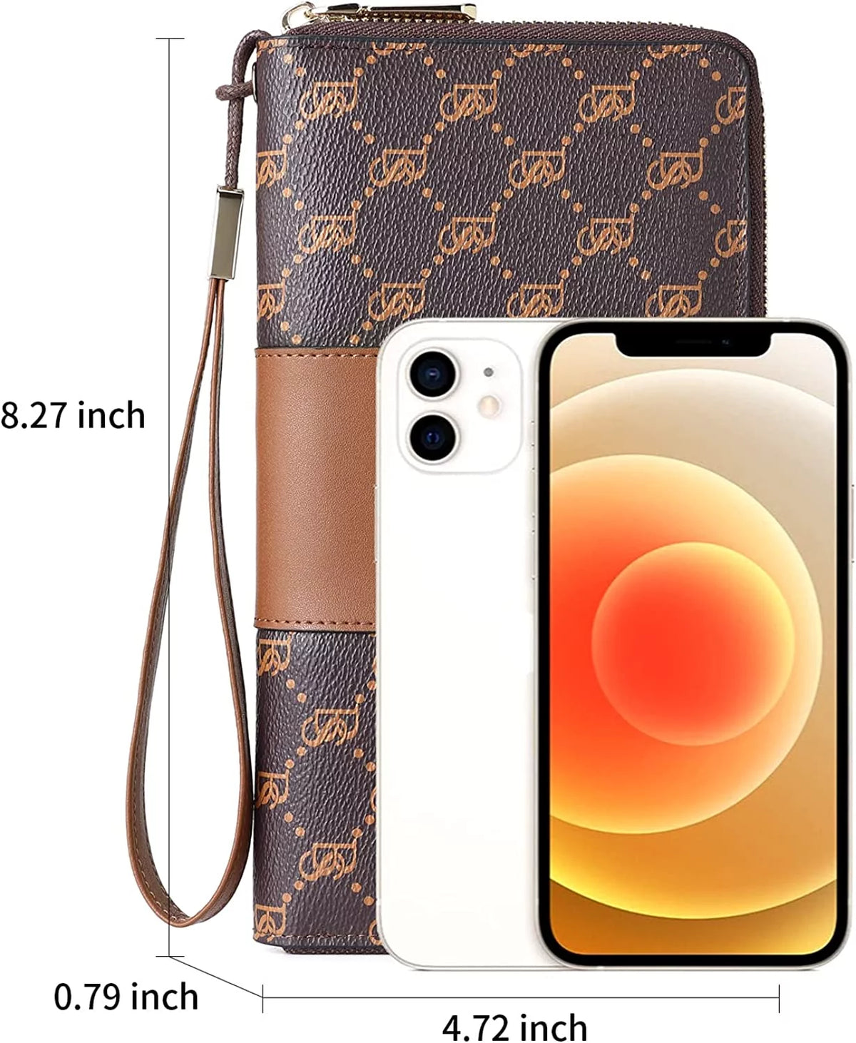 Leather RFID Blocking Zip Around Wallet H677113