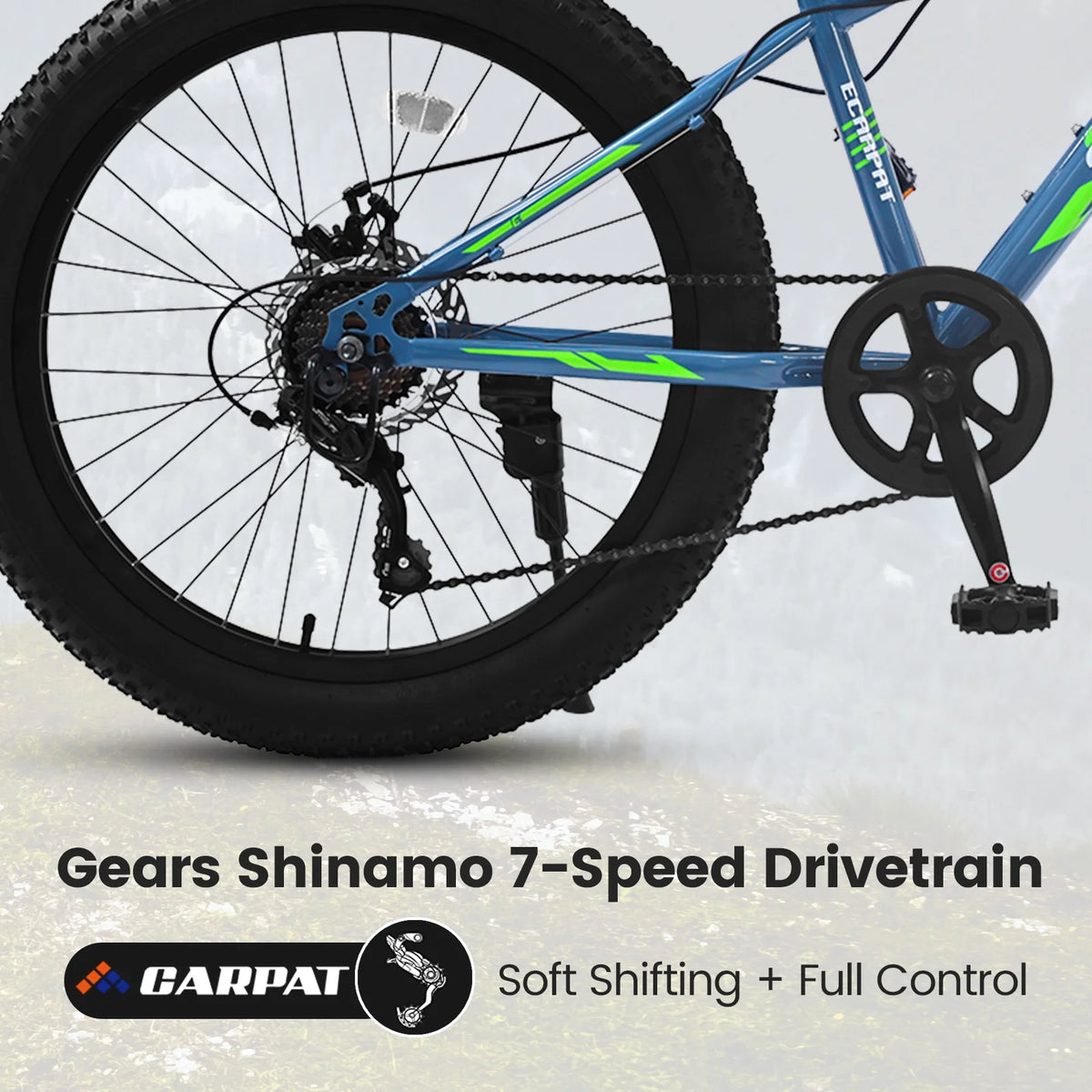 24 Inch 7 Speeds Fat Tire Mountain Bike U994