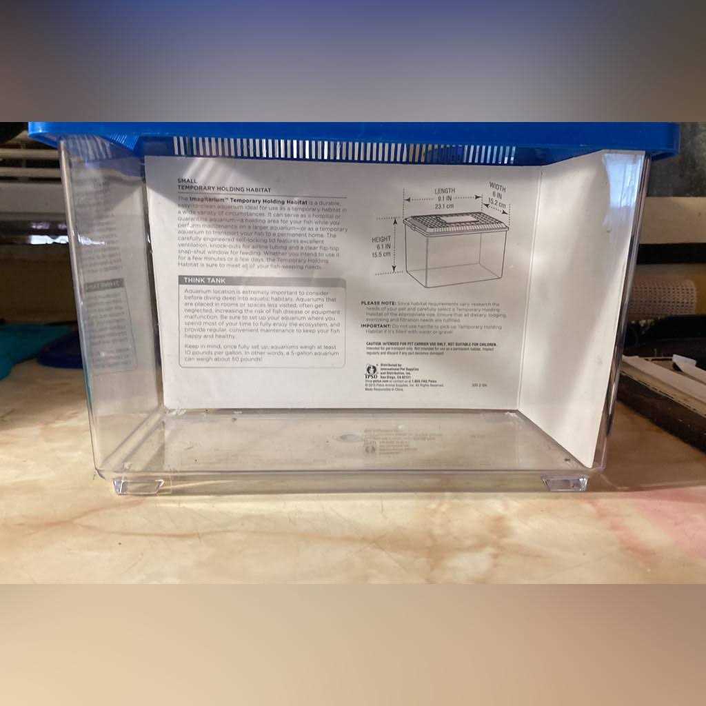 Temporary Pet Keeper for Aquarium Fish B878477
