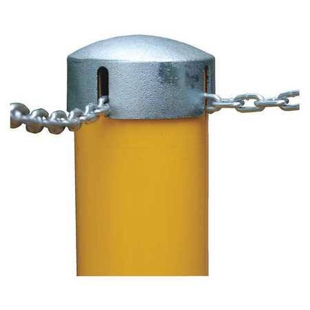 Yellow Steel Pipe Bollard with Slot K20709