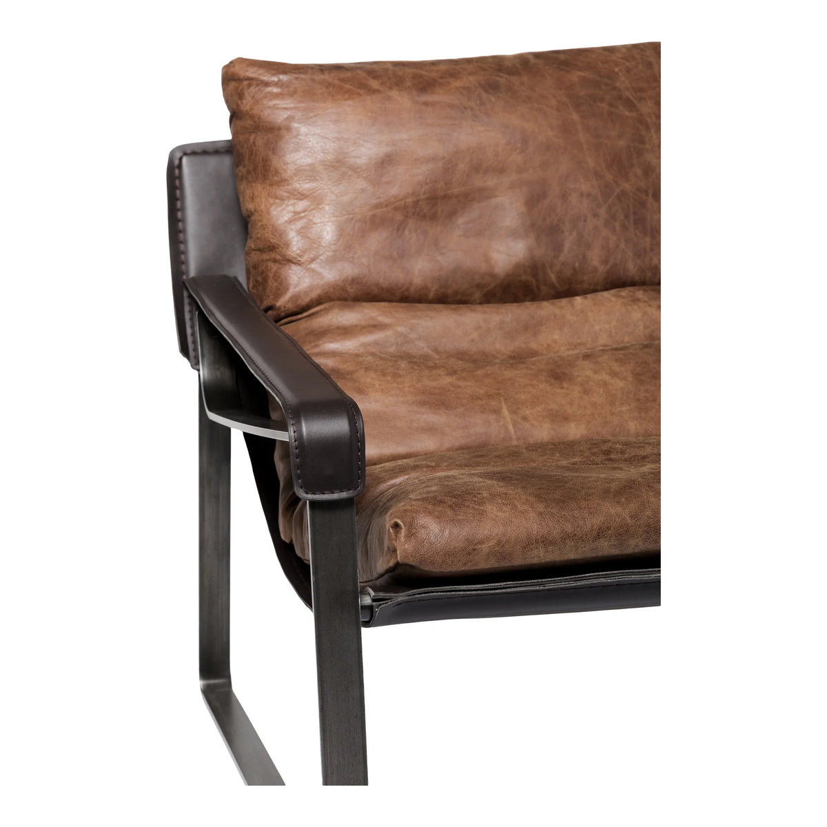 Brown Leather Club Chair W69757