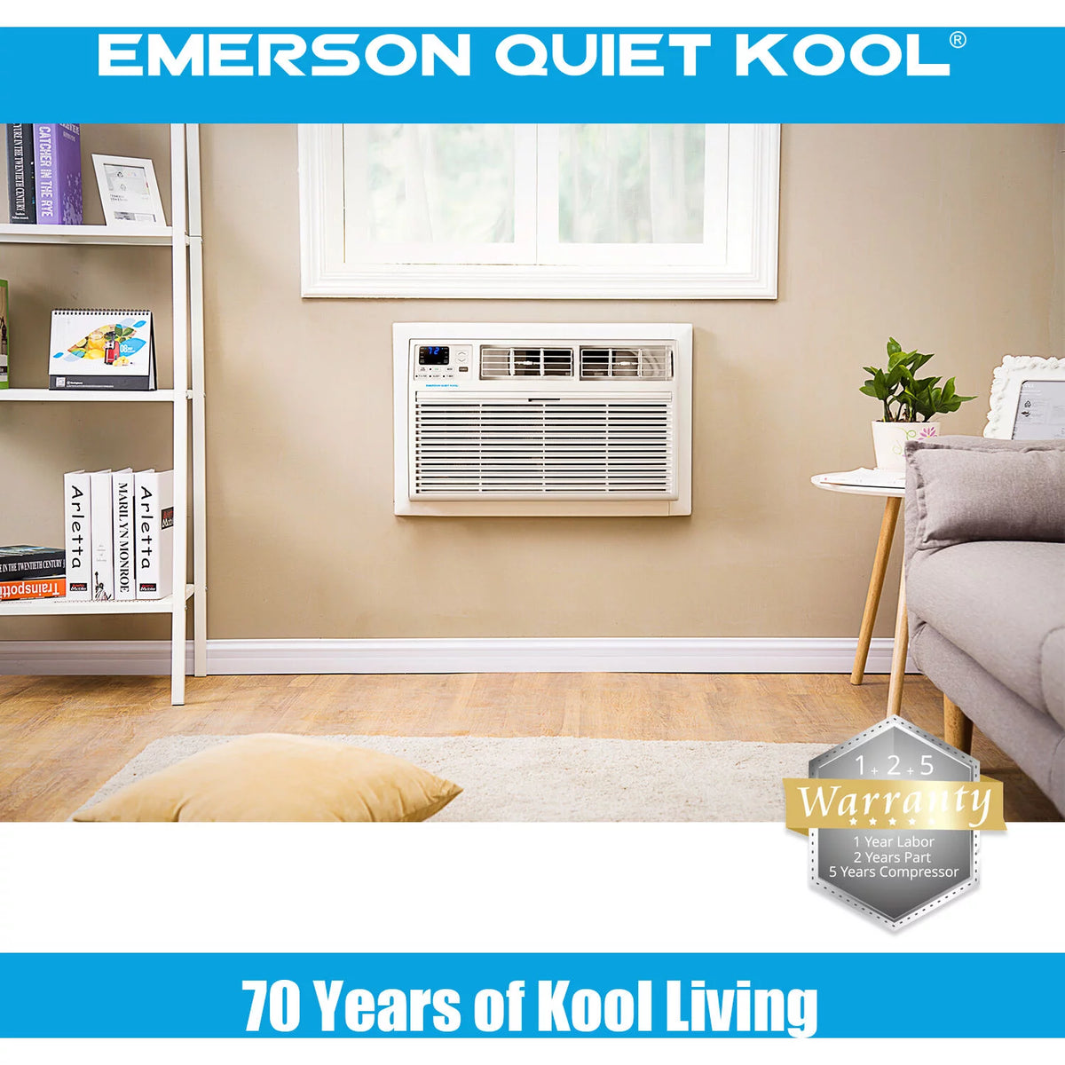 12,000 BTU 115-Volt Through-the-Wall Air Conditioner with Remote, White F292032