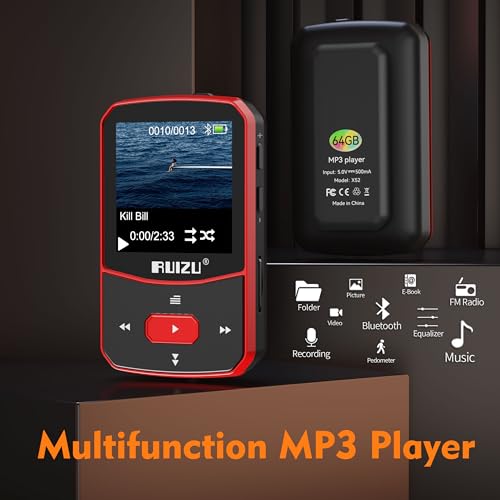 64GB Bluetooth MP3 Player with FM Radio B20731
