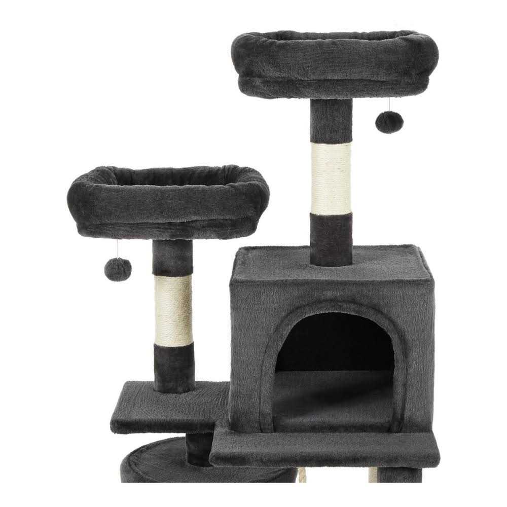 61-in Faux Fur Cat Tree Condo J63756