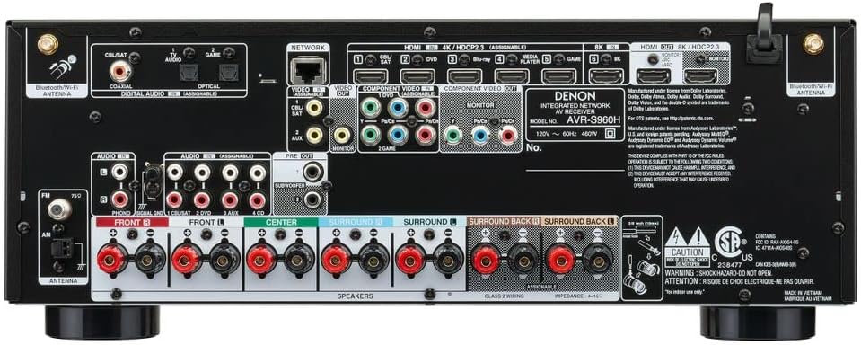 8K Ultra HD 7.2 Channel AV Receiver Black W240037