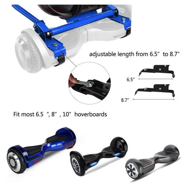 Blue Hoverboard Go Kart Attachment W926