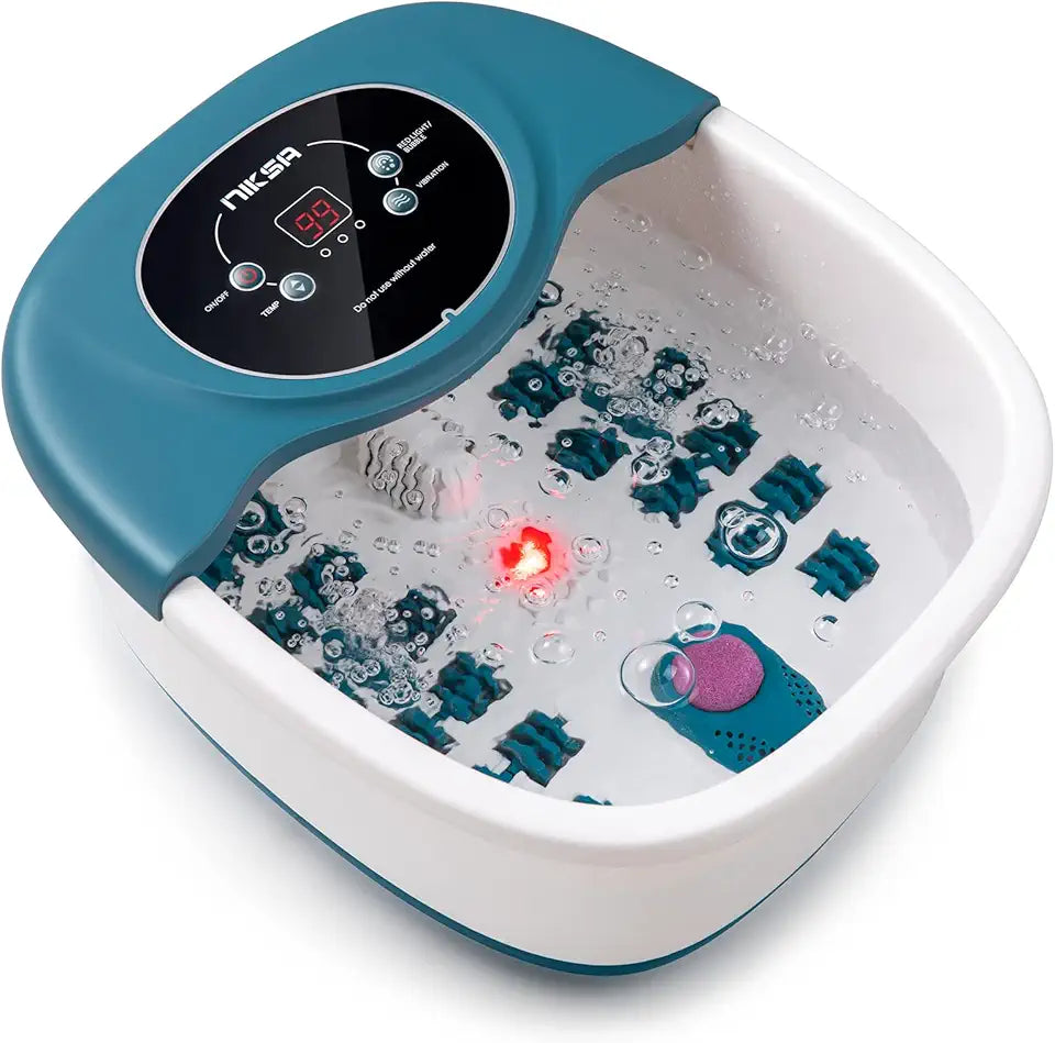 Foot Spa Bath Massager with Heat, Bubble, Vibration and Temperature Control D32953