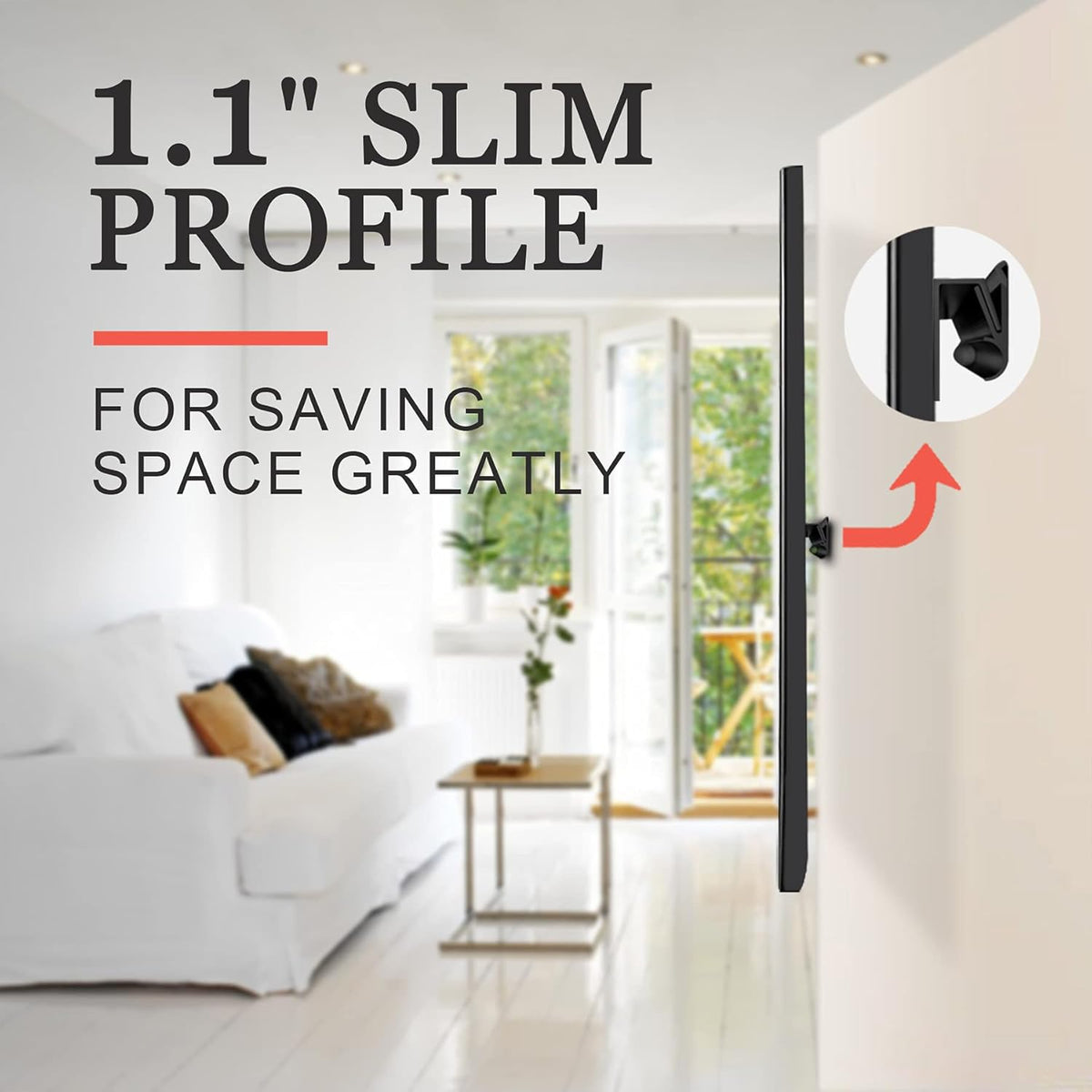 TV Wall Mount, 32-75 inch, VESA 100x100 to 600x400 R2497
