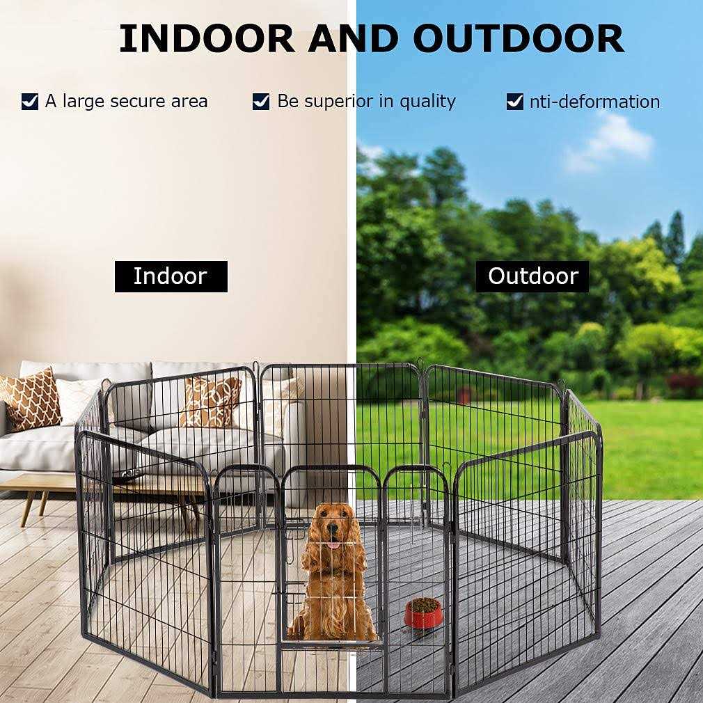Heavy Duty Pet Playpen Dog Exercise Pen Cat Fence C80552