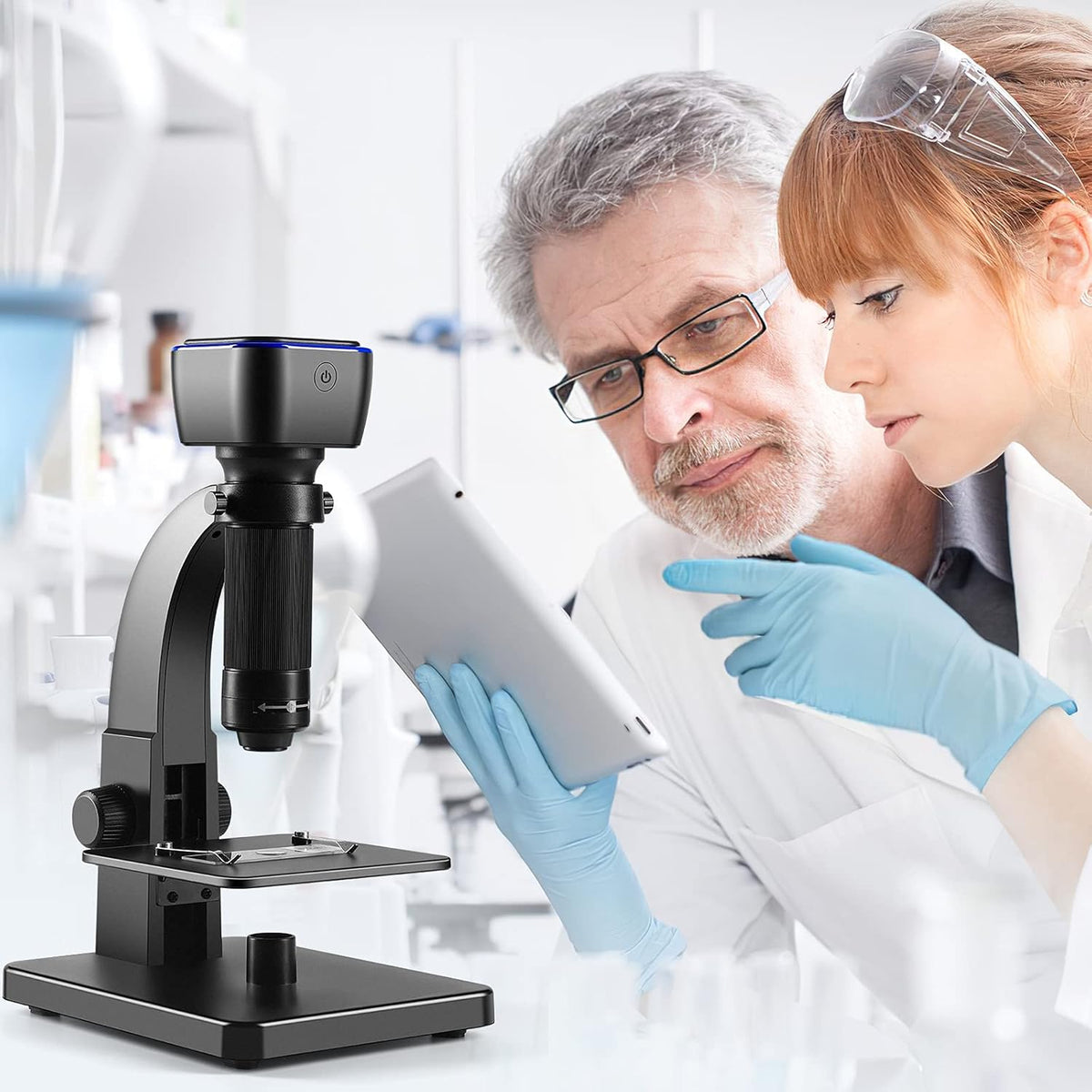 Digital Microscope, 2000X WiFi USB Connection 11 LEDs J5506