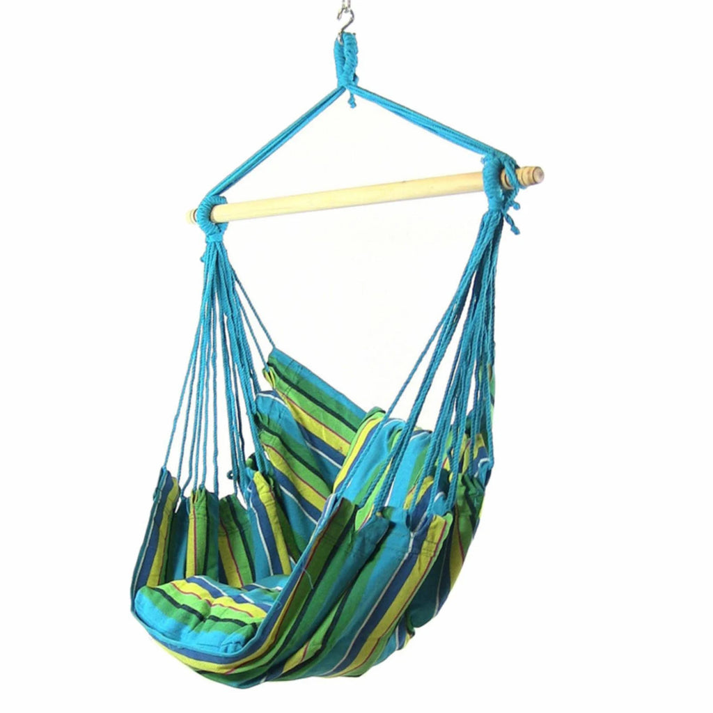 Hanging Hammock Swing with Two Cushions Set of 2 D4951