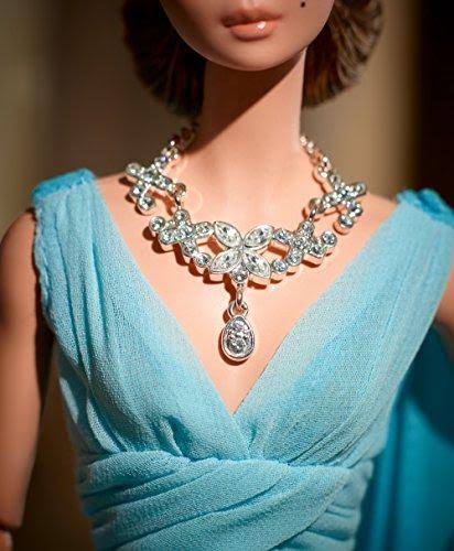 Blue Chiffon Ball Gown Doll X59677