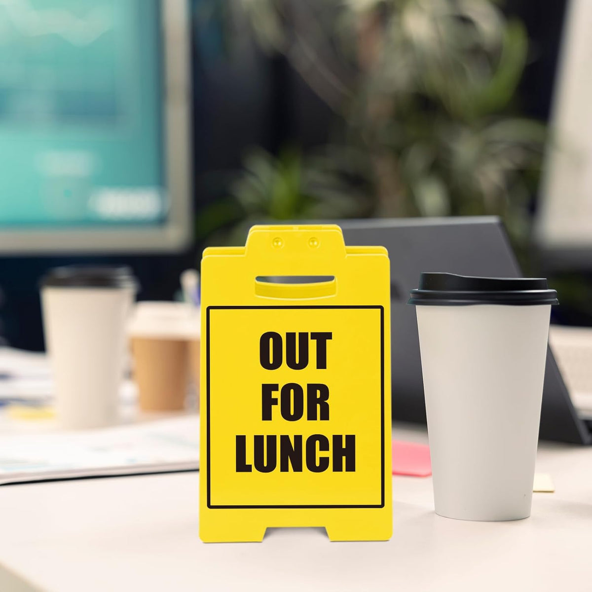 OUT FOR LUNCH Sign B200