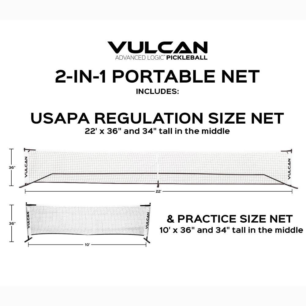 Portable Pickleball 2-in-1 Net System R541