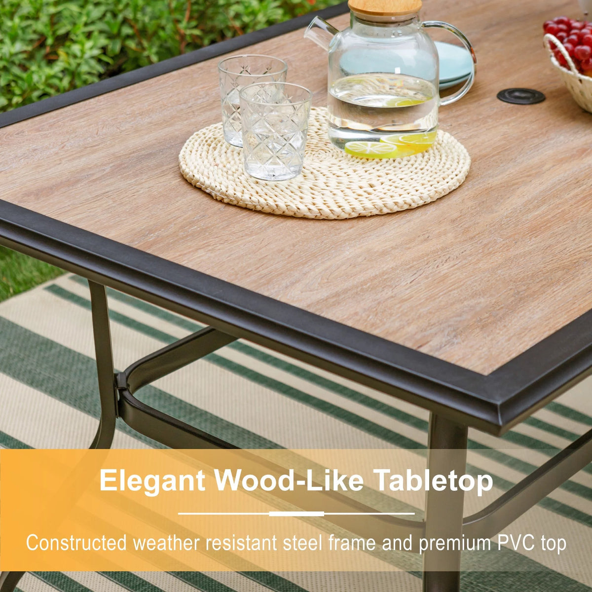 7 Pieces Outdoor Patio Dining Set U523793