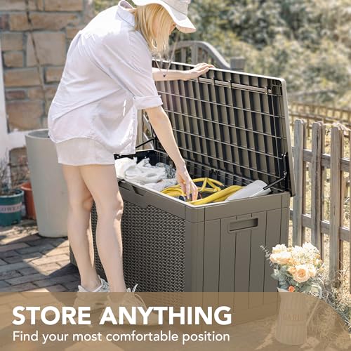 100 Gallon Waterproof Resin Deck Box P17773
