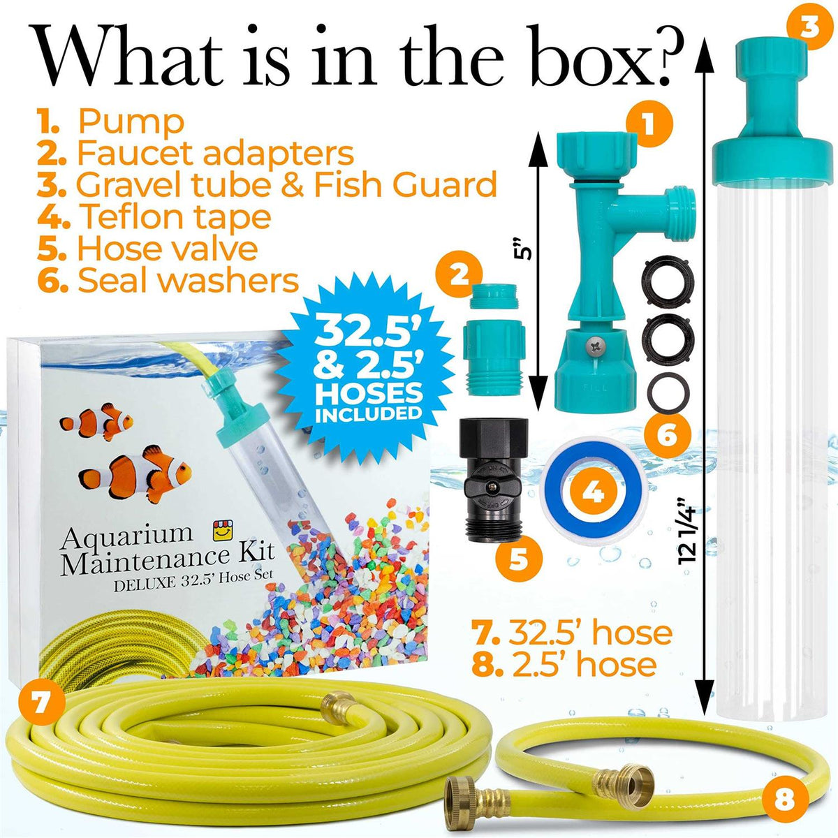 Aquarium Gravel Cleaner with Water Control Valve I6184