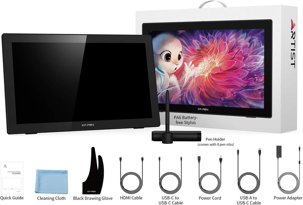 21.5in Drawing Monitor with Screen Digital Graphics Tablet W130