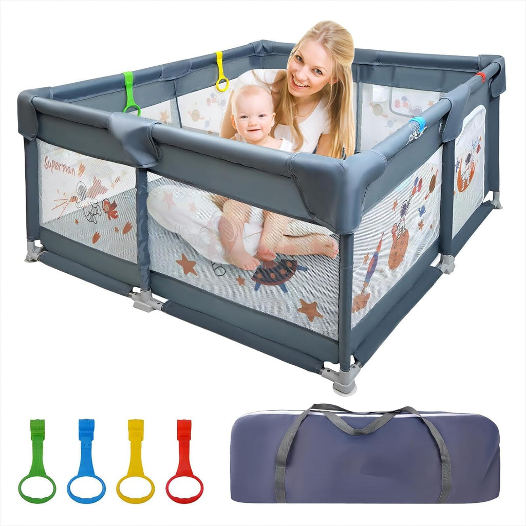 50"x50" Gray Play Yard with Gate G1188