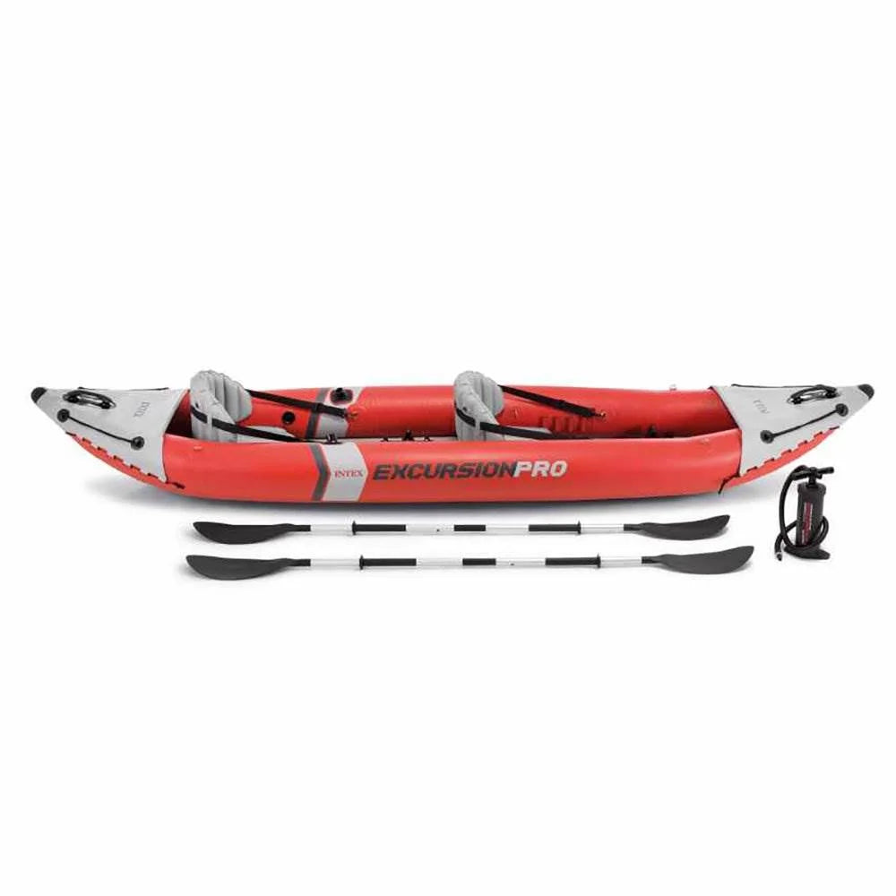 151 x 37 x 18 Inflatable Kayak with Oars, Pump, Fishing Rod Holders, Carry Bag T265237