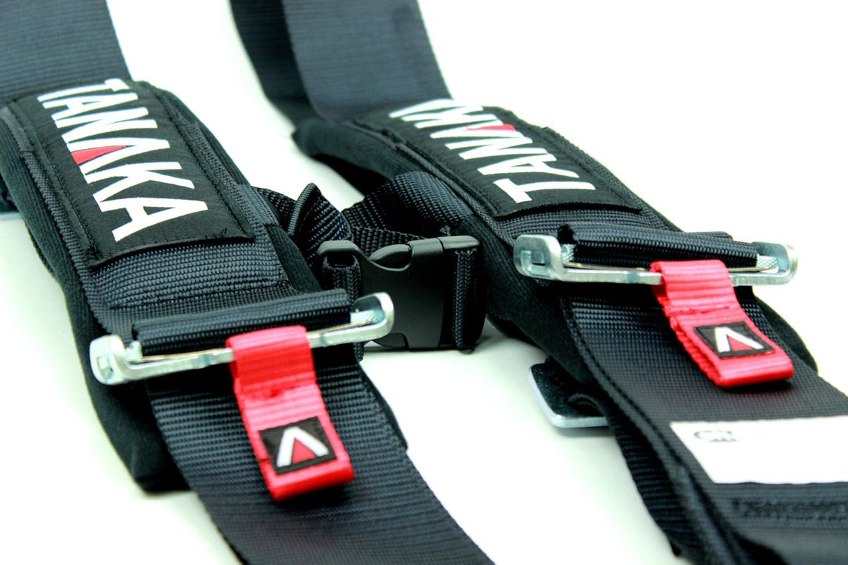 Black 5-Point Safety Harness Set with Shoulder Pads, Pack of 2 V3928