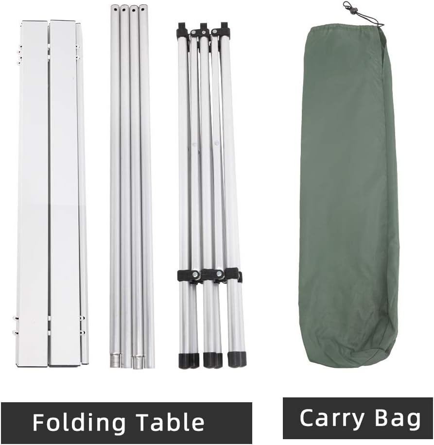 Aluminum Folding Camping Table with Carry Bag H55673