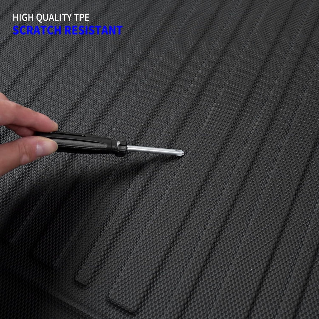 Rear Trunk Mat Cargo Liner TPE All-Weather Pack of 2 I760