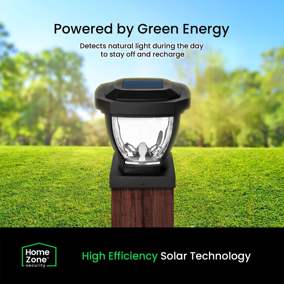 Black Solar LED Post Cap Lights, 2 Pack W840655