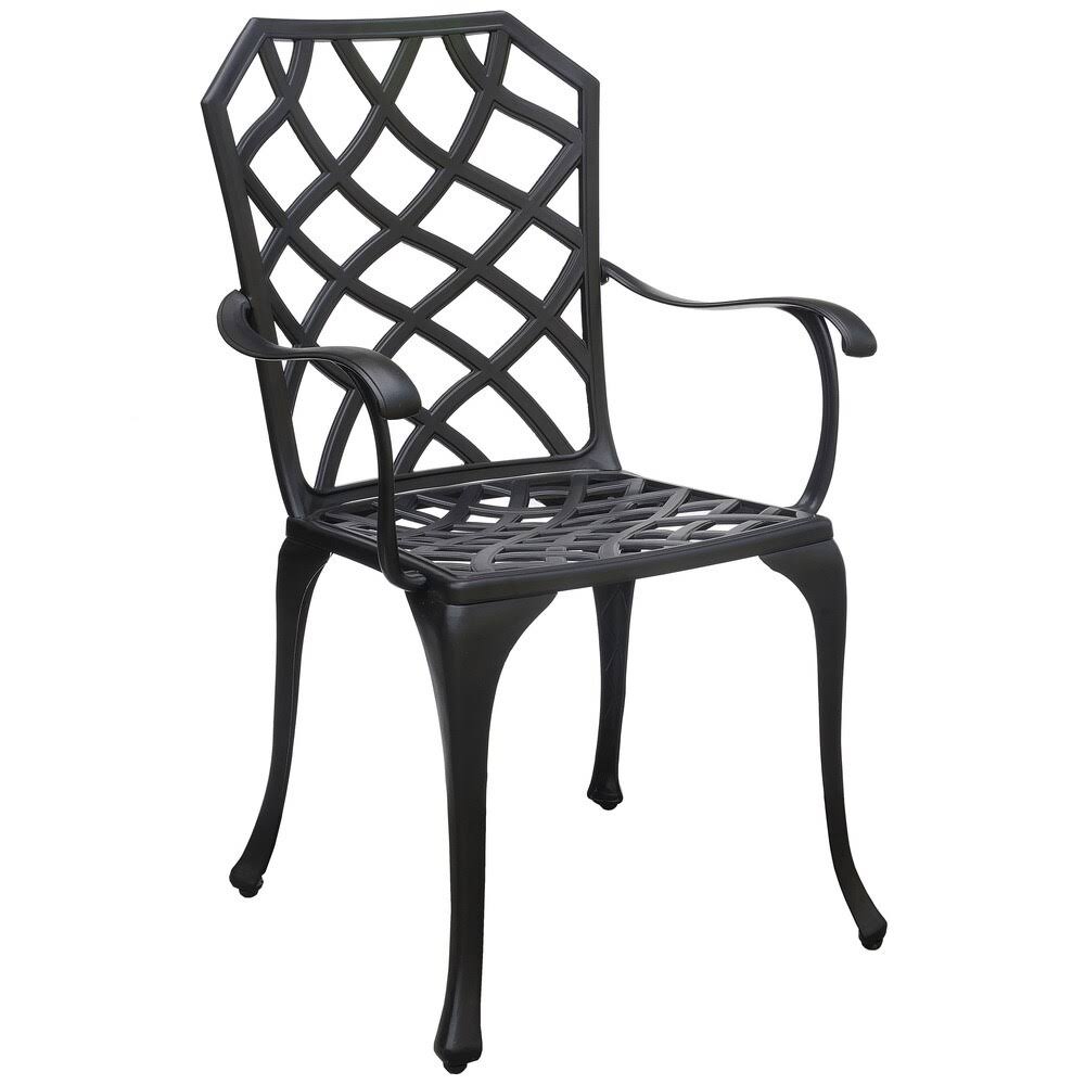 Black 3-Piece Aluminum Bistro Table Set A820650