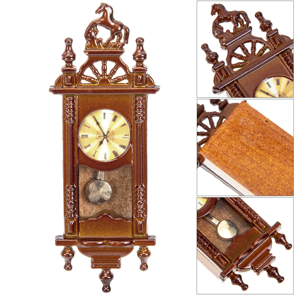 Metal Dollhouse Hanging Clock Toy Doll Furniture R45613