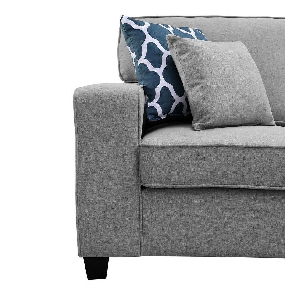 Light Grey Linen 6-piece Modular Sectional Sofa T831