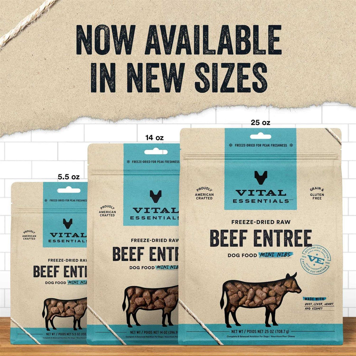 Freeze-Dried Raw Beef Dog Food N7856