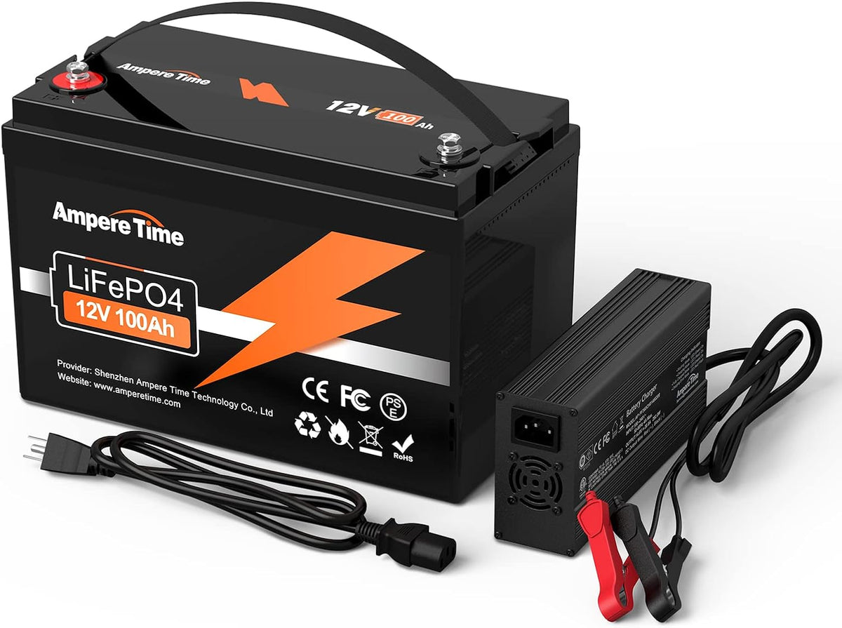 12V 100Ah LiFePO4 Battery with 20A Charger S4008