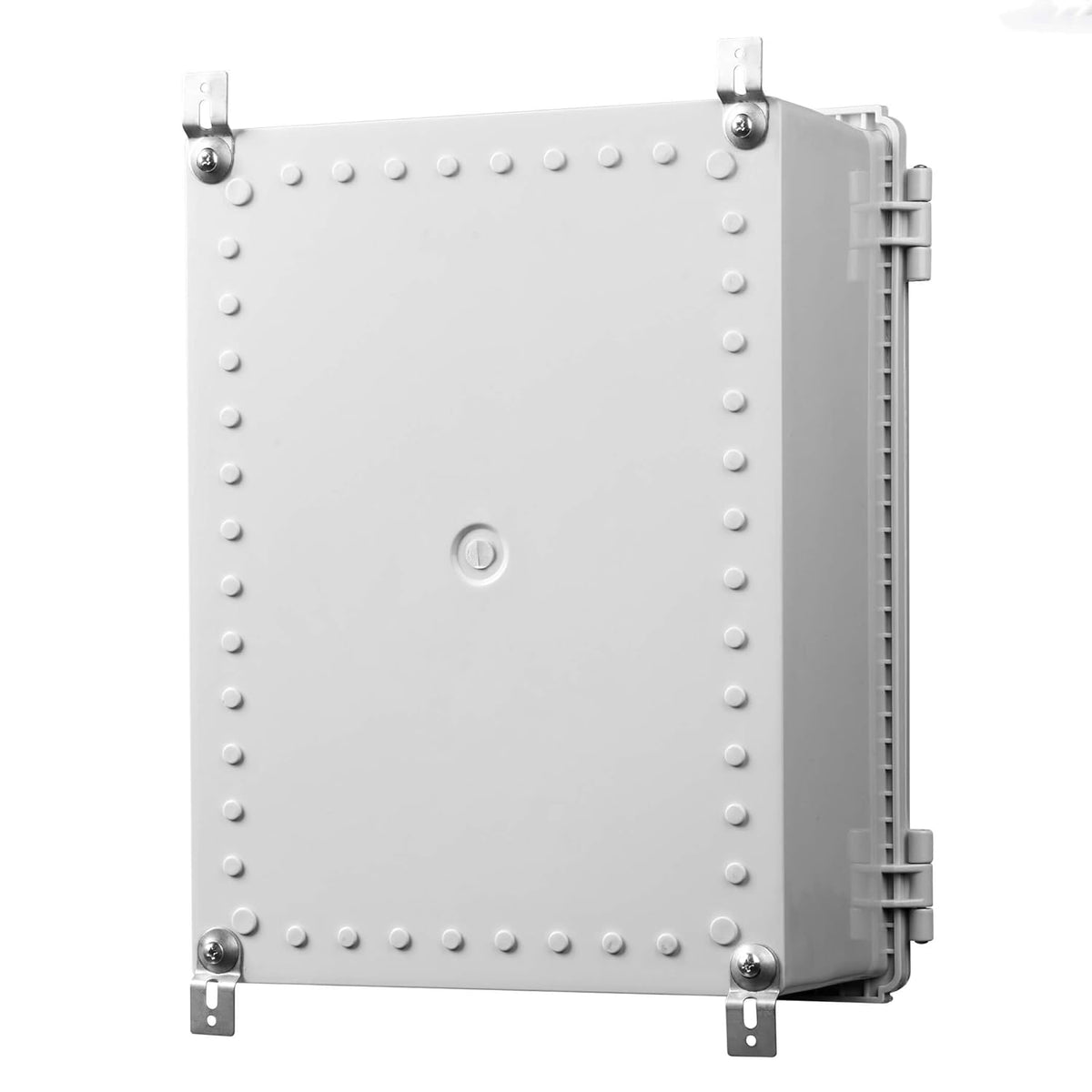 IP67 Waterproof Hinged Cover Plastic Junction Box with Mounting Plate 400×300×180mm E644014