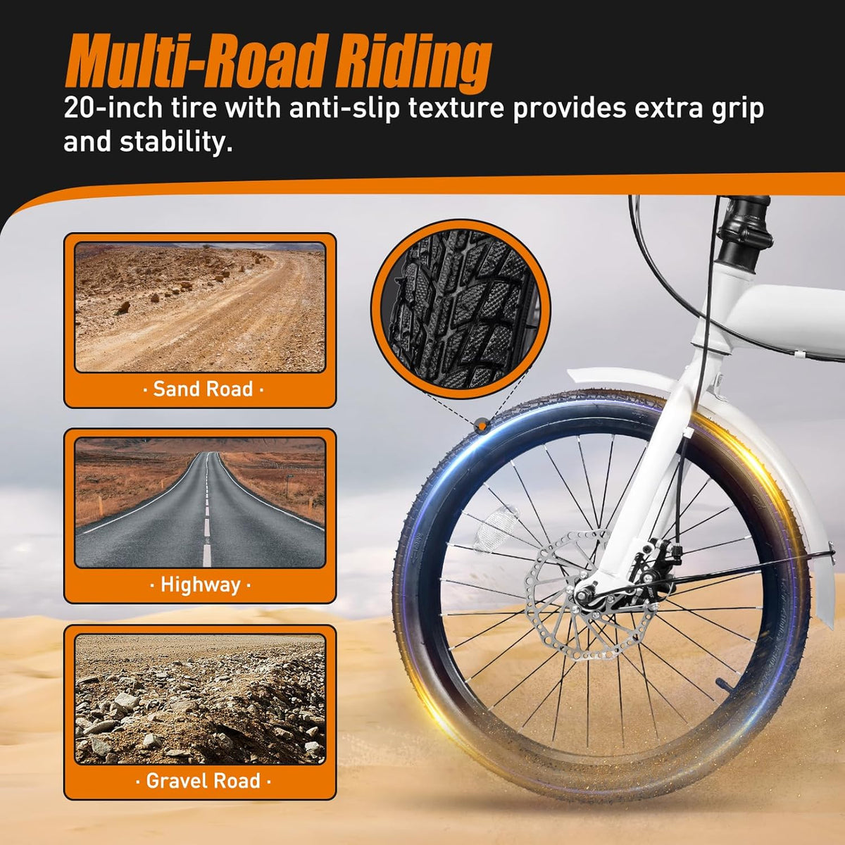 20 Inch High Carbon Steel Folding Bike with 7-Speed Gears V546