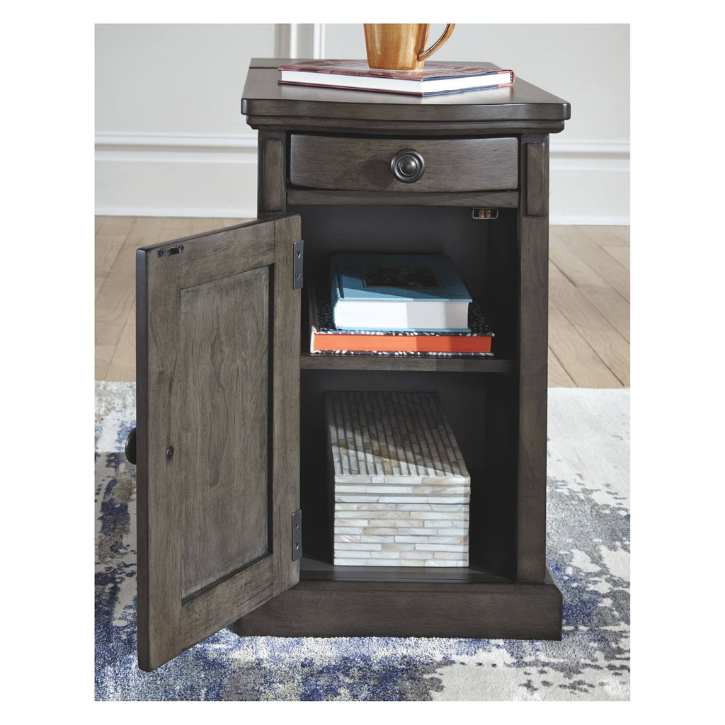 Gray Chair Side End Table L48393