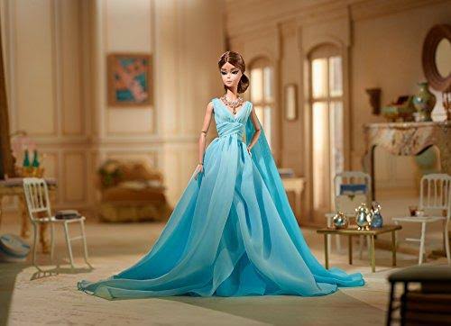 Blue Chiffon Ball Gown Doll X59677