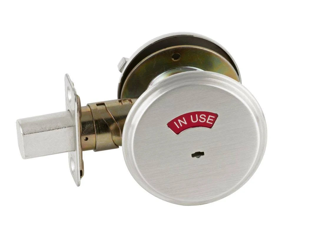Polished Chrome One Sided Deadbolt with in Use Indicator S242